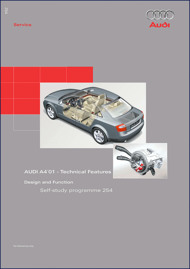 Audi A4 2001 Technical Manual cover – factory self-study programme 88 pages