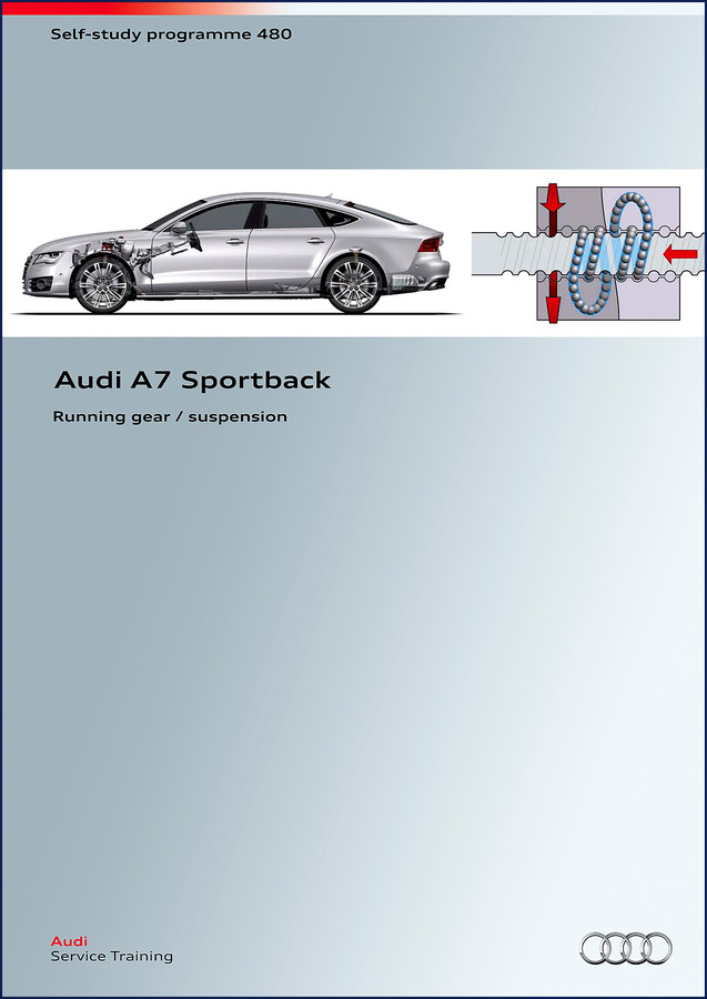 Audi A7 Sportback Training Manual cover – 36-page factory self-study programme