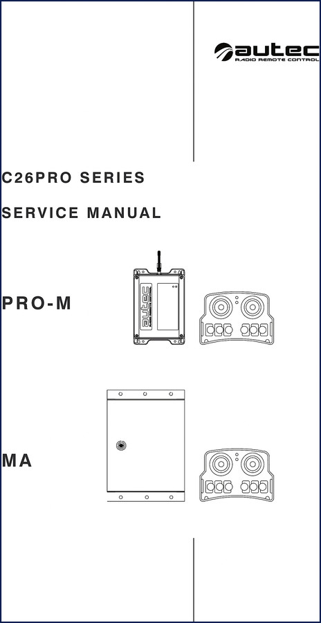 Autec C26PRO series Service Manual cover - 156 pages factory repair document