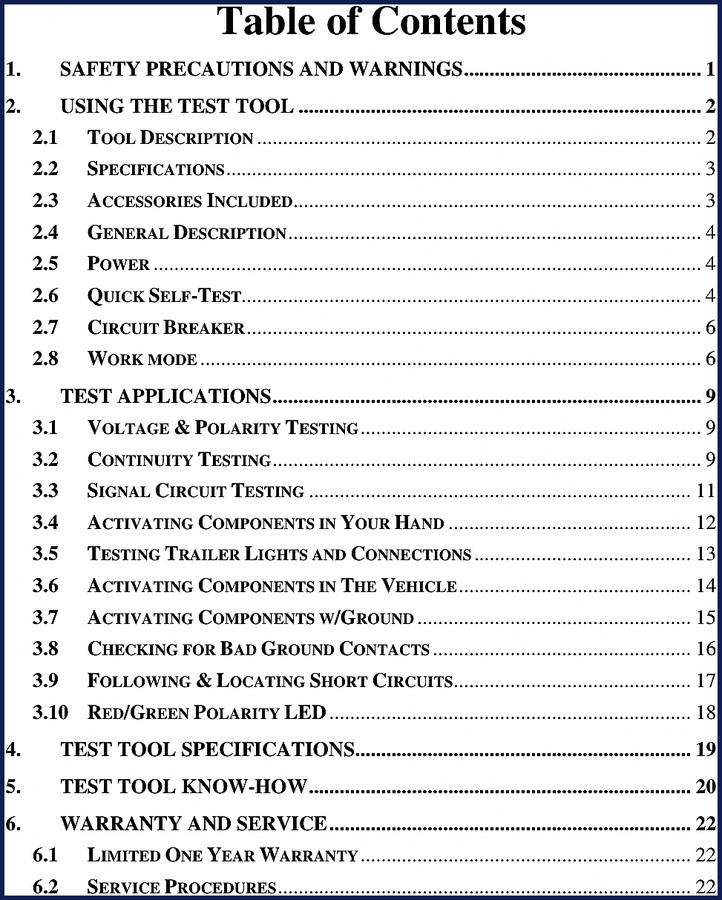 Autel PowerScan User Manual 23-page diagnostic tool manual