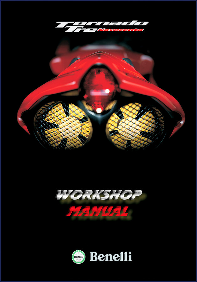Benelli Tornado Tre Novecento Workshop Manual – factory service manual cover showing motorcycle and manual title