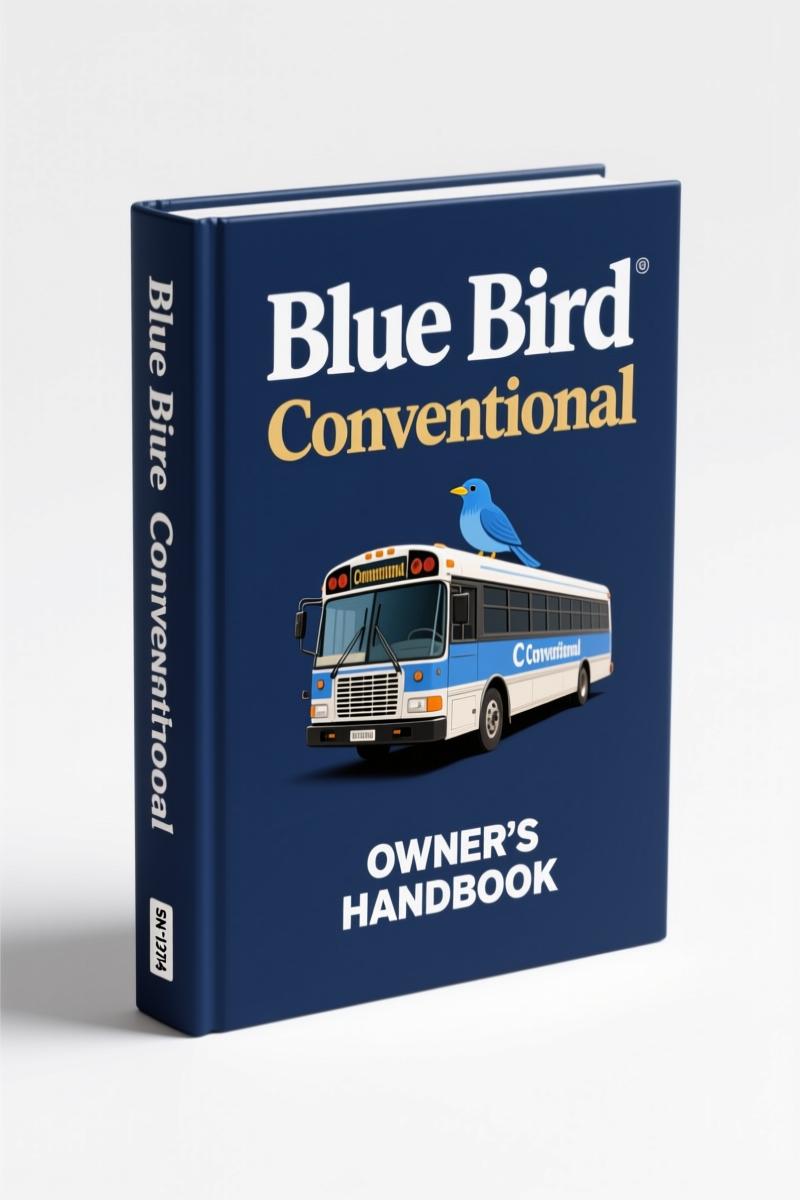 Blue Bird Conventional OEM Operator's Manual front cover - factory specifications