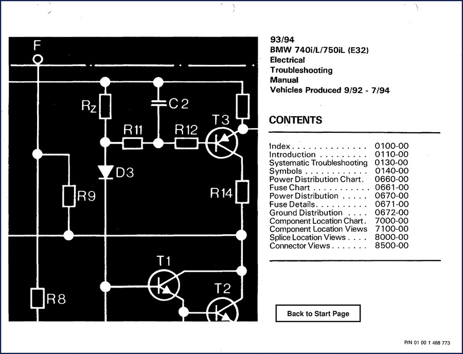 BMW 740i 740iL 750iL Electrical Troubleshooting Manual cover