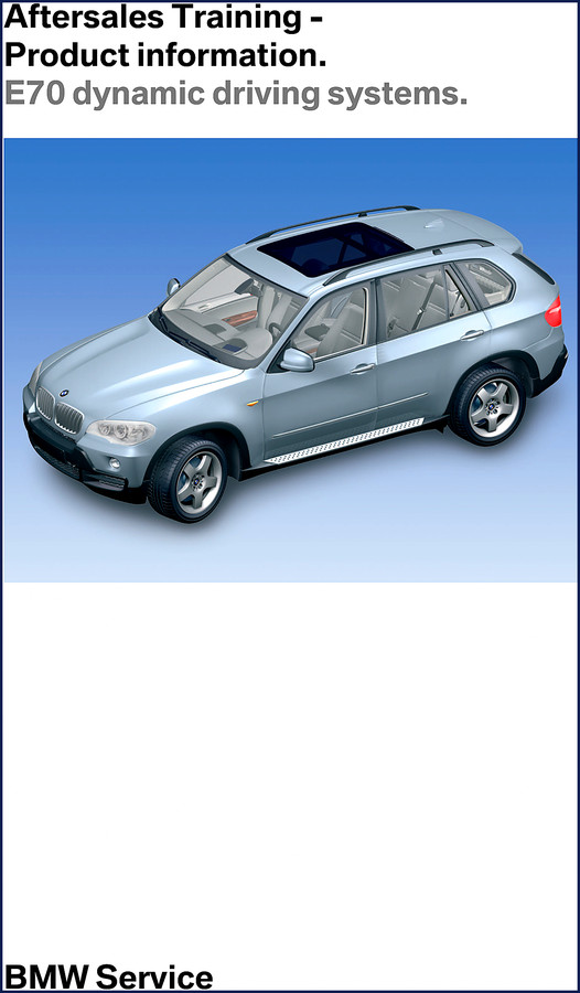 2006 BMW E70 M57D30O2 Diesel Training Manual cover - 36 pages factory OEM