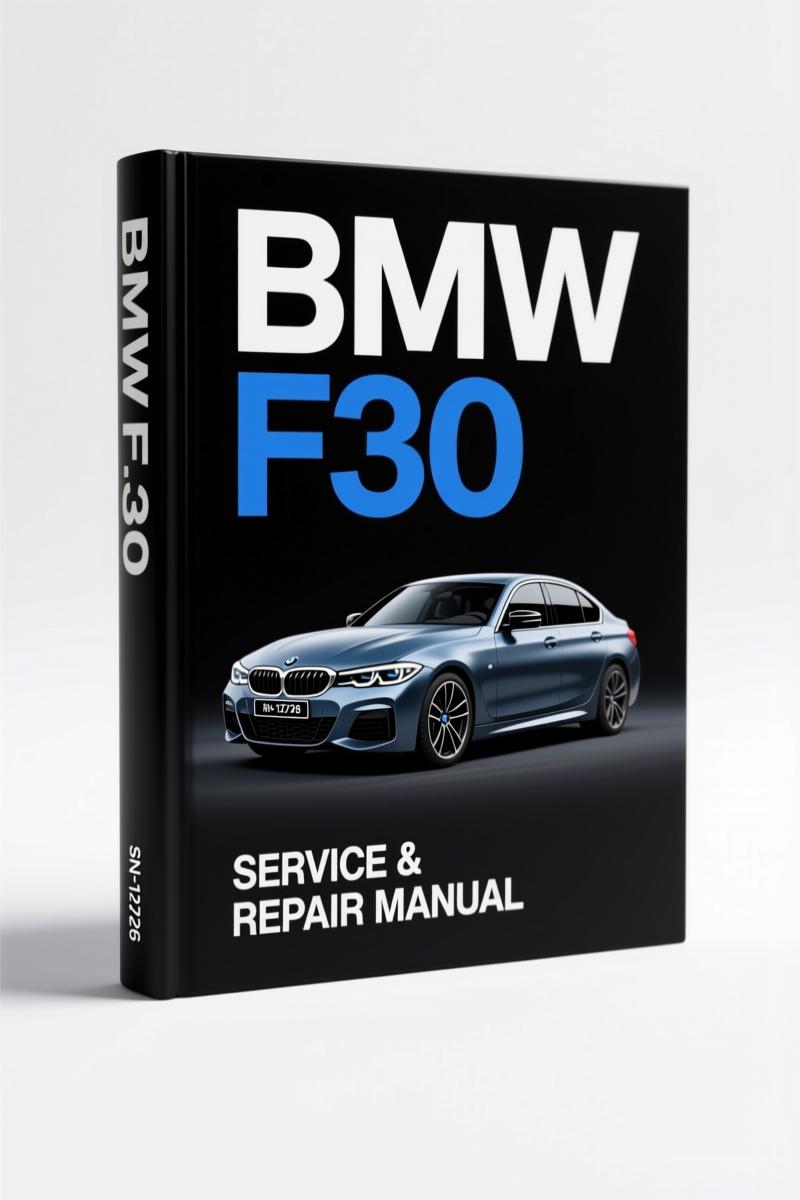BMW F30 2011 Training Manual cover showing chassis dynamics and electronic systems