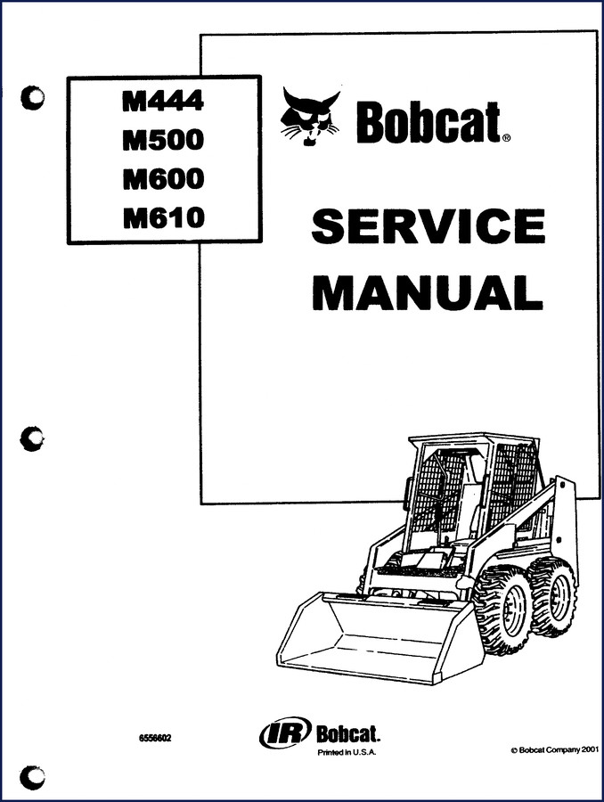 Bobcat M444 M500 M600 M610 2001 Service Manual cover