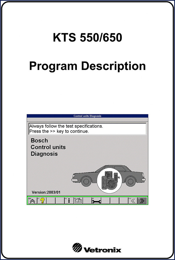 Bosch KTS 550 2004 Technical Manual cover page