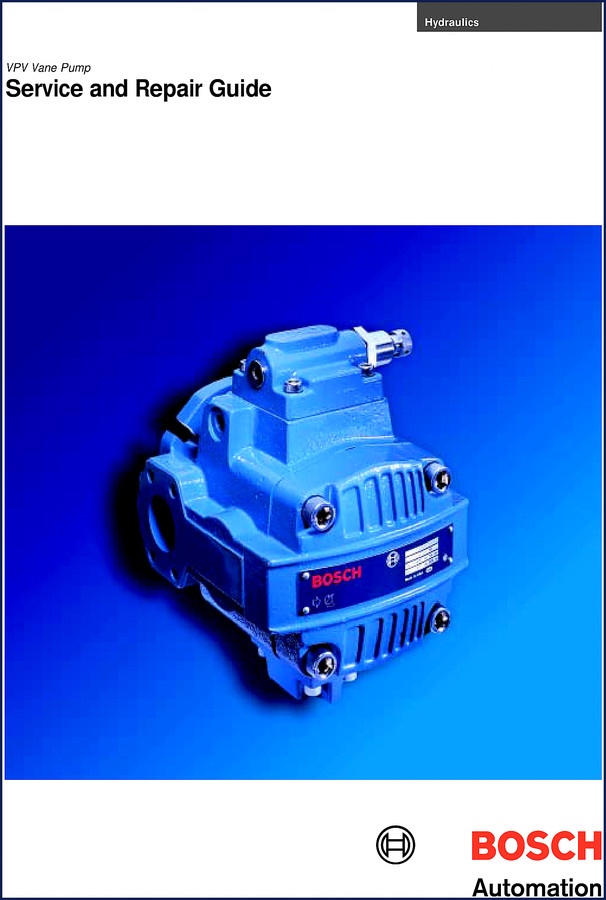 Bosch VPV vane pump service manual cover showing 101 pages OEM factory documentation