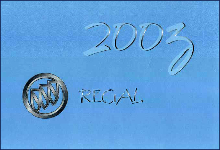 2011 Buick Regal User Manual – OEM factory owner manual cover sheet