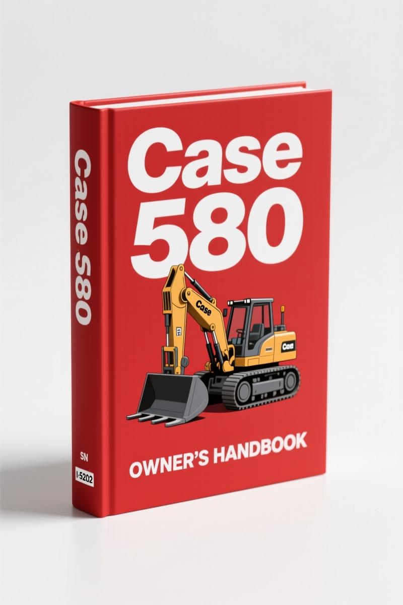 Case 580 operators manual cover page - 188 pages factory document
