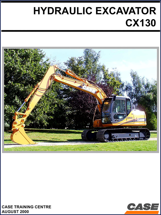 Case CX130 2000 Training Manual cover page