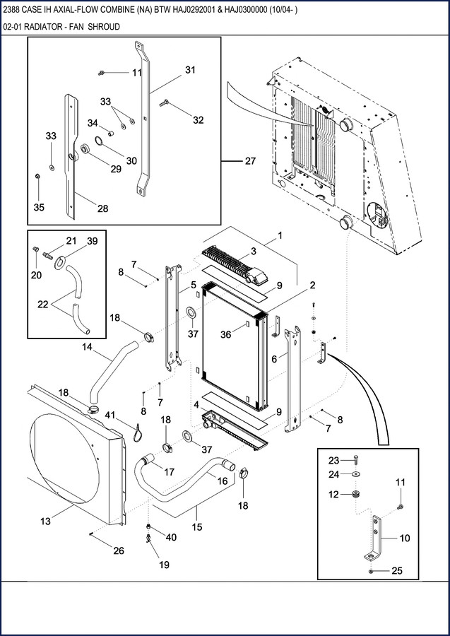 CASE IH 2388 Parts Catalog - Factory OEM manual cover