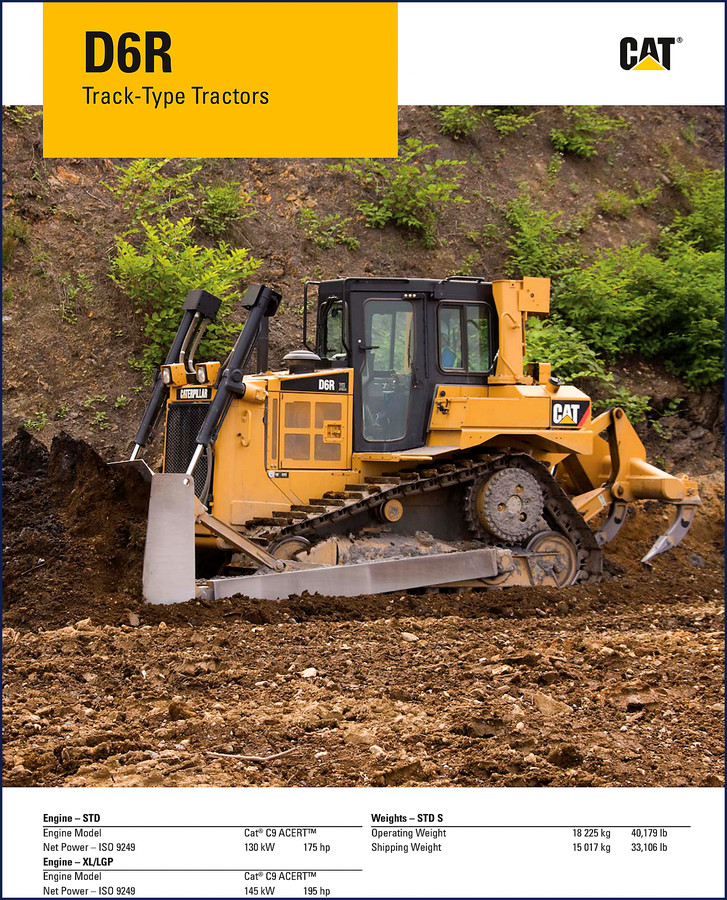 Arctic Cat D6R Technical Manual cover with track-type tractor illustration