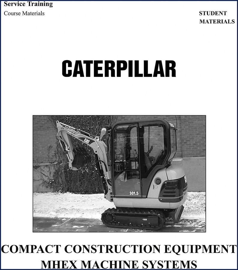 Caterpillar 301.5 305 2000 Training Manual cover page