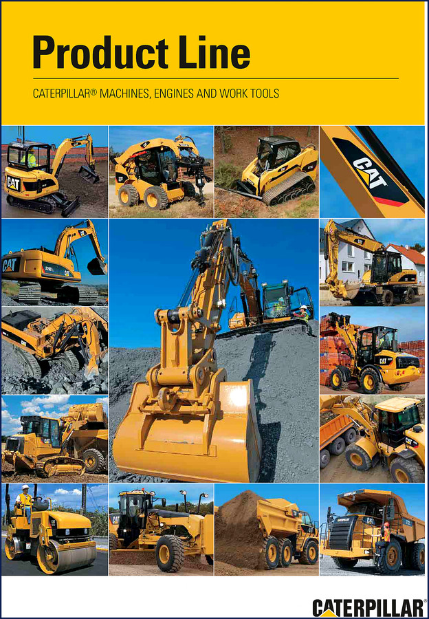 Caterpillar 319D L excavator 2007 technical manual cover page showing product line specs