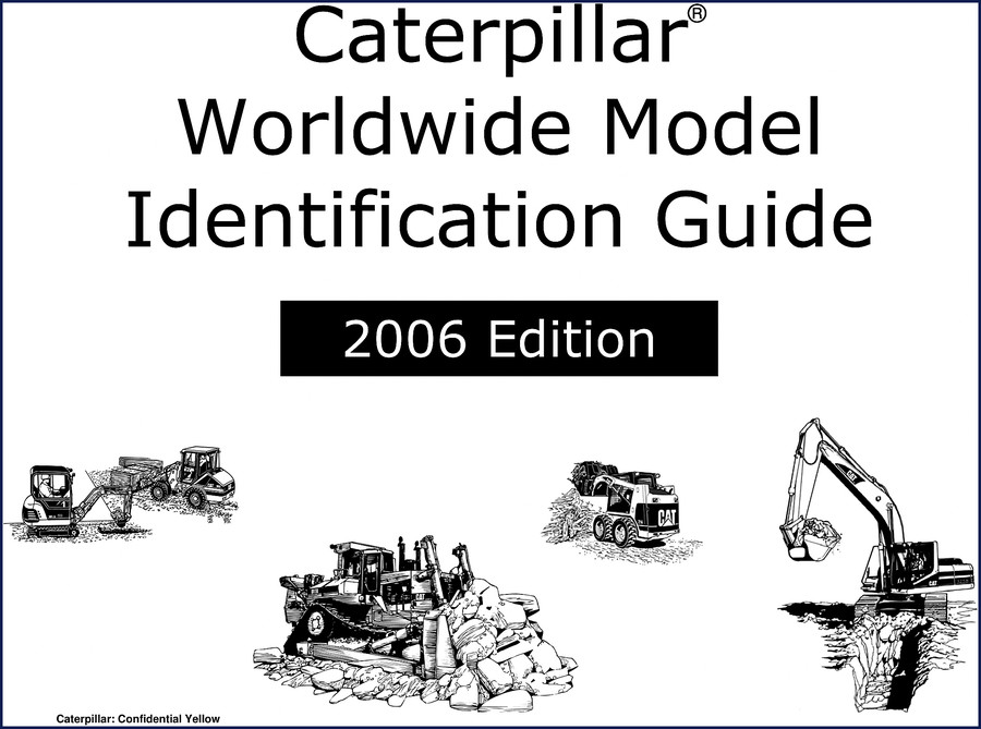 Caterpillar 325B 2006 Technical Manual cover – factory model identification guide with serial number ranges