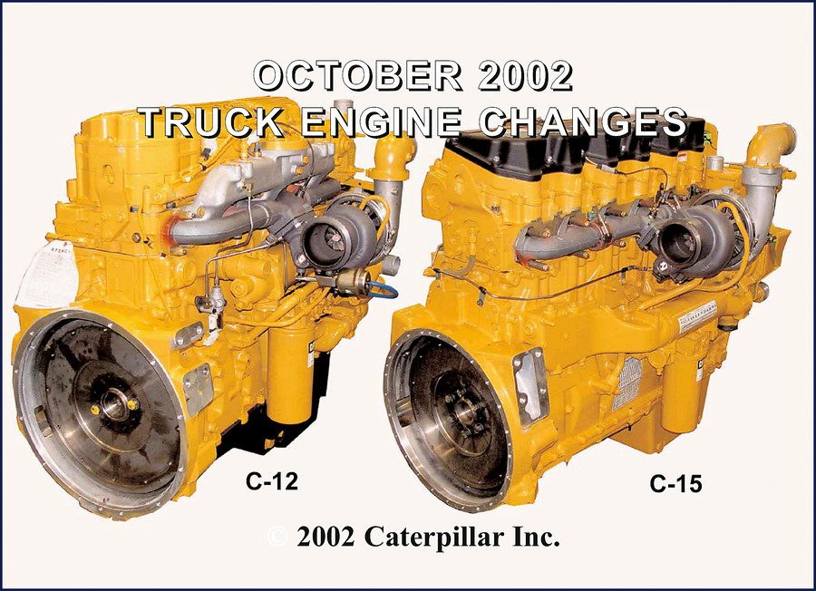 Caterpillar C-15 engine workshop manual cover 2002 technical manual