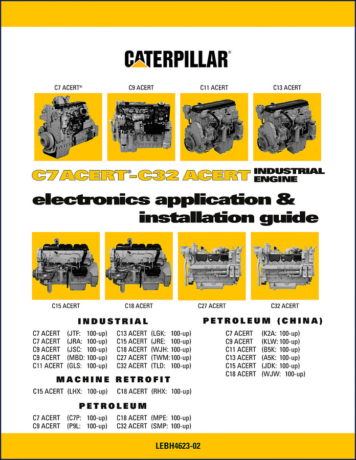 Caterpillar C15 ACERT Industrial Engine Installation Manual cover page