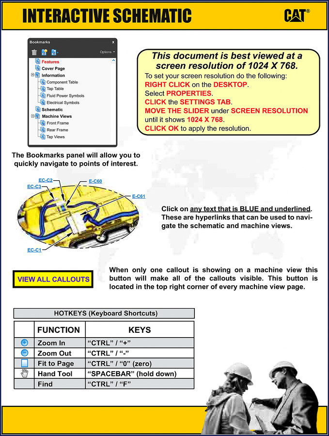Caterpillar CP-533E and CS-533E 2015 Electrical Schematic factory wiring diagram cover page