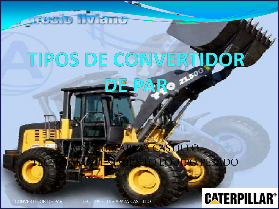 Caterpillar ZL50G Technical Manual cover - torque converter manual, 70 pages