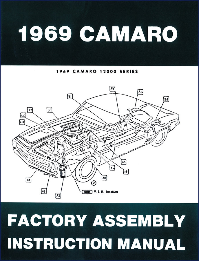 1969 Chevrolet Camaro Factory Workshop Manual cover