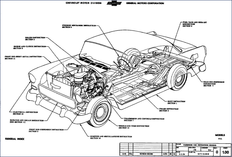 1954 Chevrolet LD Operators Manual cover page - factory document 264 pages