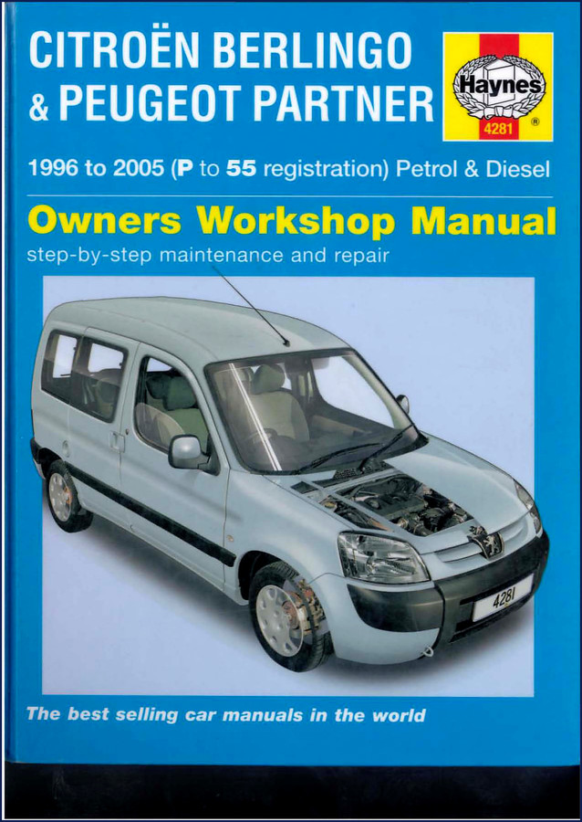 Citroën Berlingo & Peugeot Partner Haynes Workshop Manual 4281 cover page