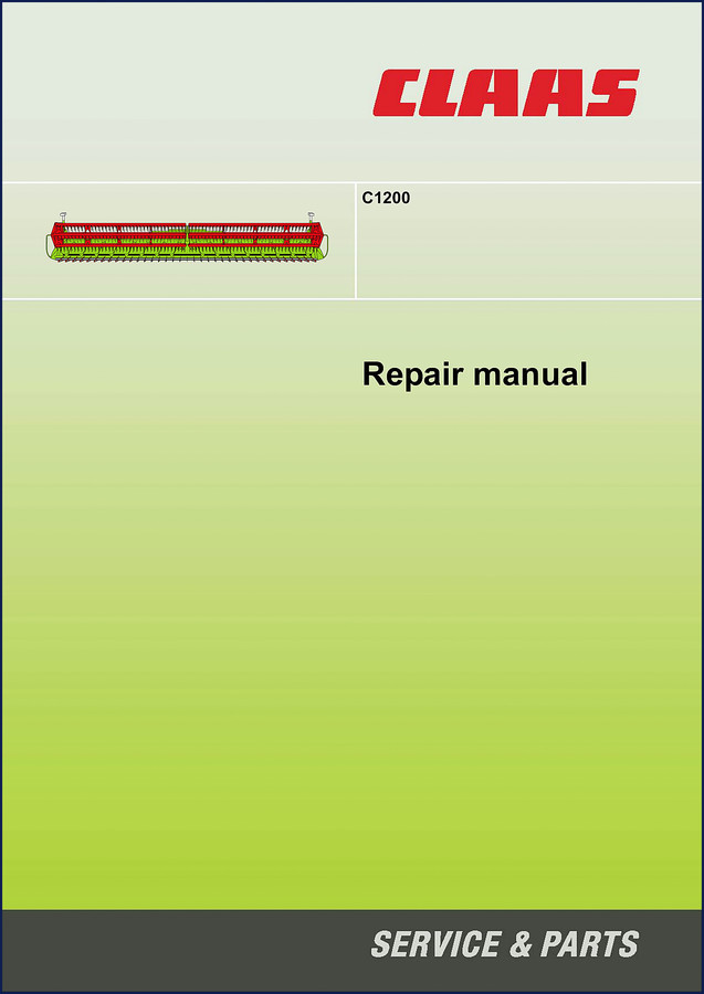 Claas C1200 Repair Manual – 200-page factory OEM document for agricultural equipment