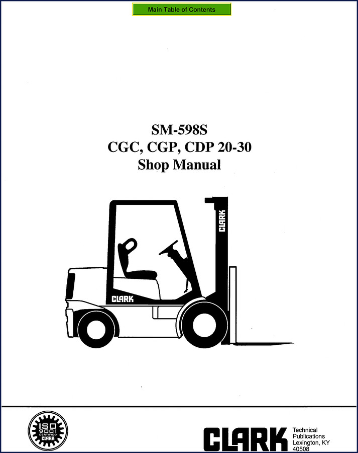 Clark-hurth CGC CGP CDP service manual cover - 961 pages factory OEM document