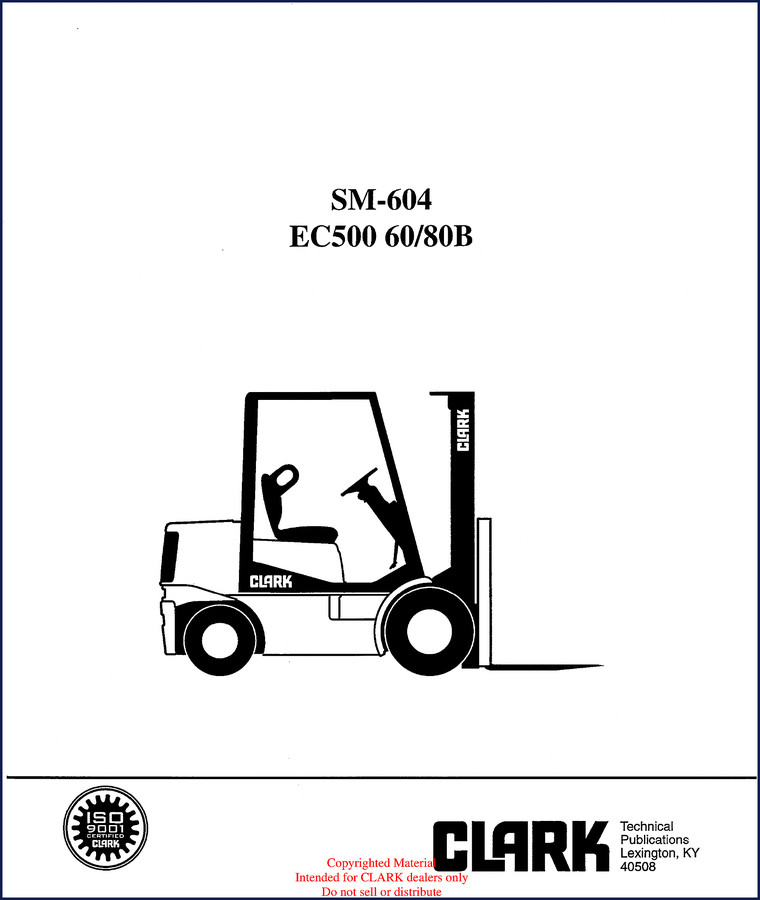 Clark-hurth EC500 60 80B Service Manual - 385 pages factory OEM