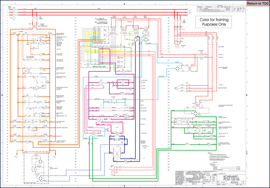 Manitowoc Crane 120 AS Electrical Schematic - factory wiring diagram manual
