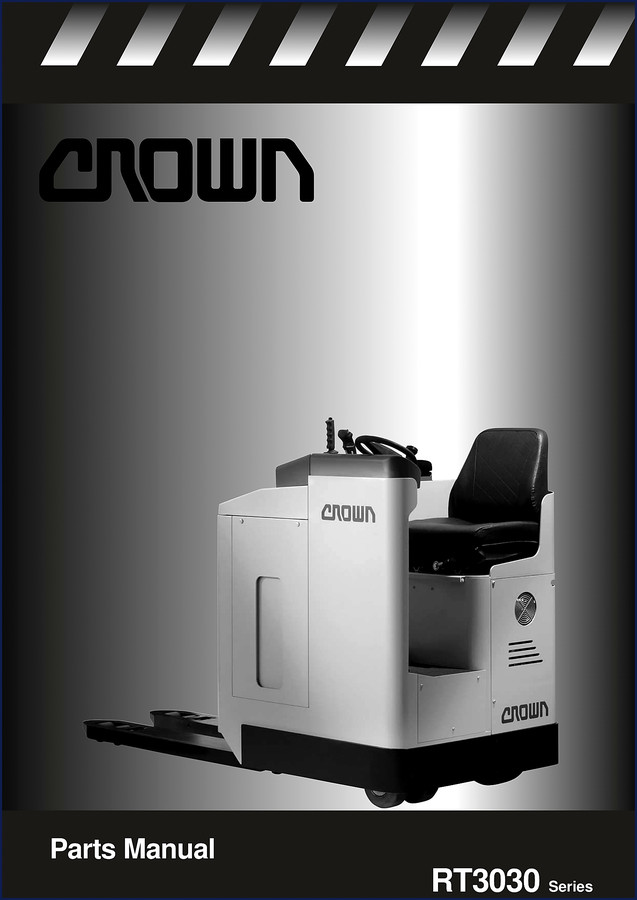 Crown RT3030 Parts Catalog cover showing model and Crown logo