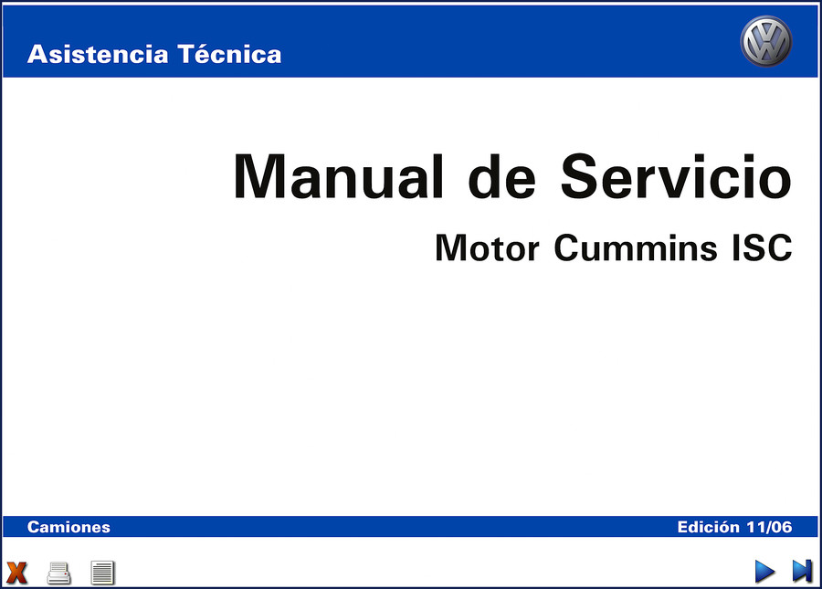 Cummins ISC 2006 Service Manual cover – OEM factory shop manual