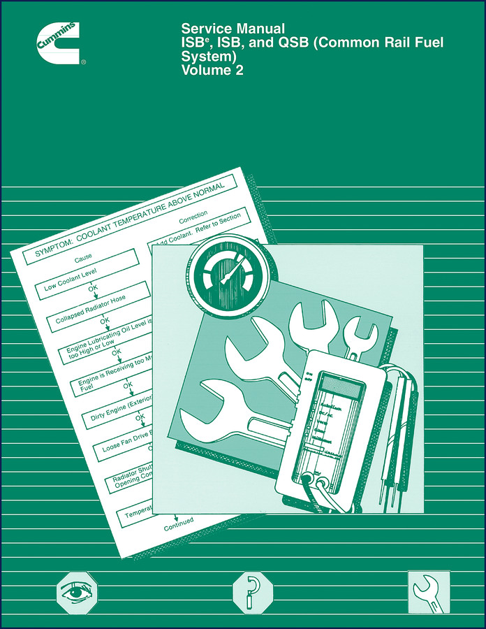 Cummins QSB ISB Service Manual cover – 858 pages factory documentation