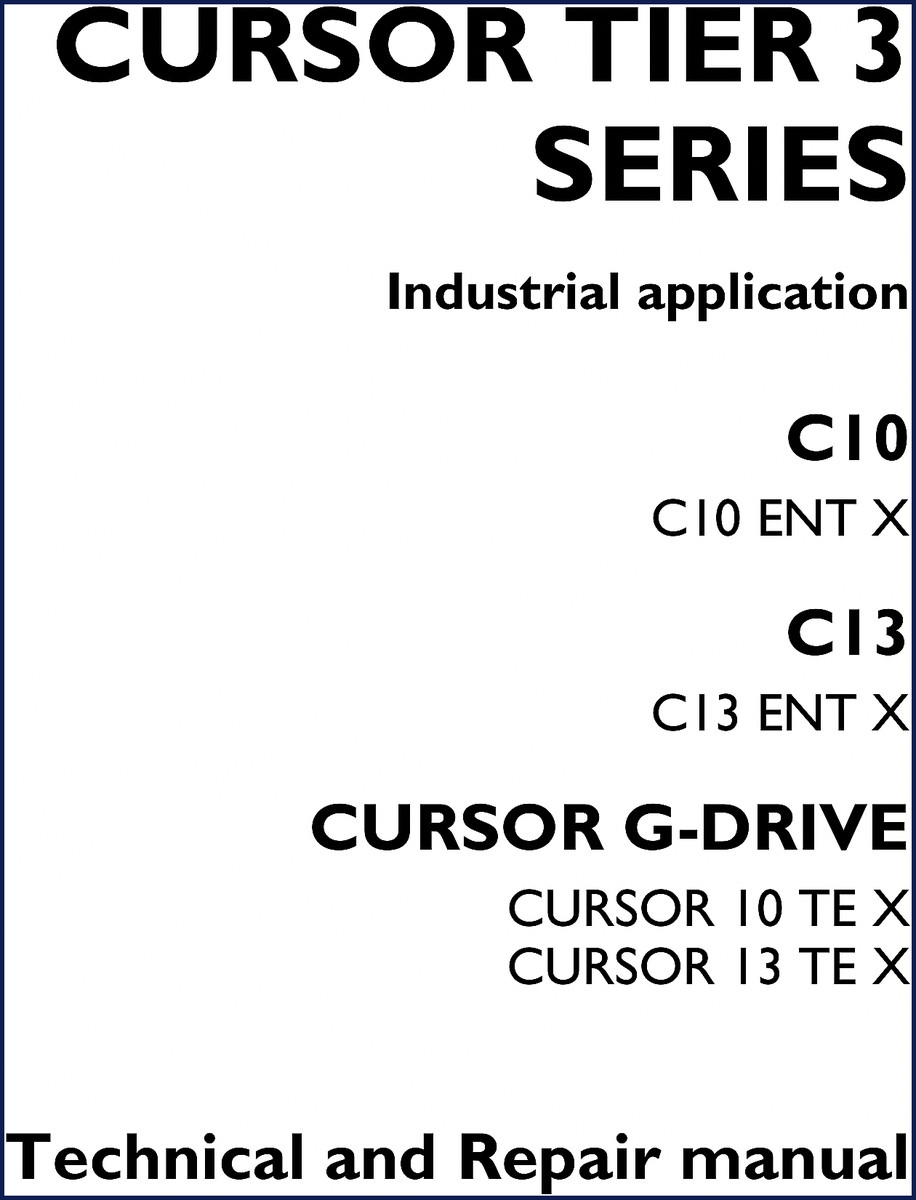 Cursor C10 C13 CURSOR 10 CURSOR 13 Technical Manual cover - 398 page factory repair manual