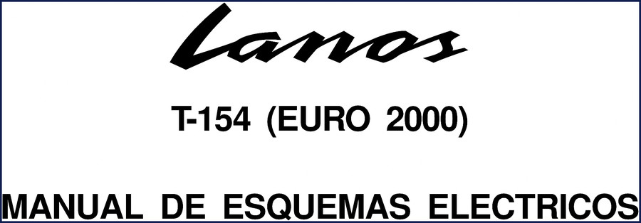 2000 Daewoo Lanos Electrical Schematic manual cover - OEM factory document