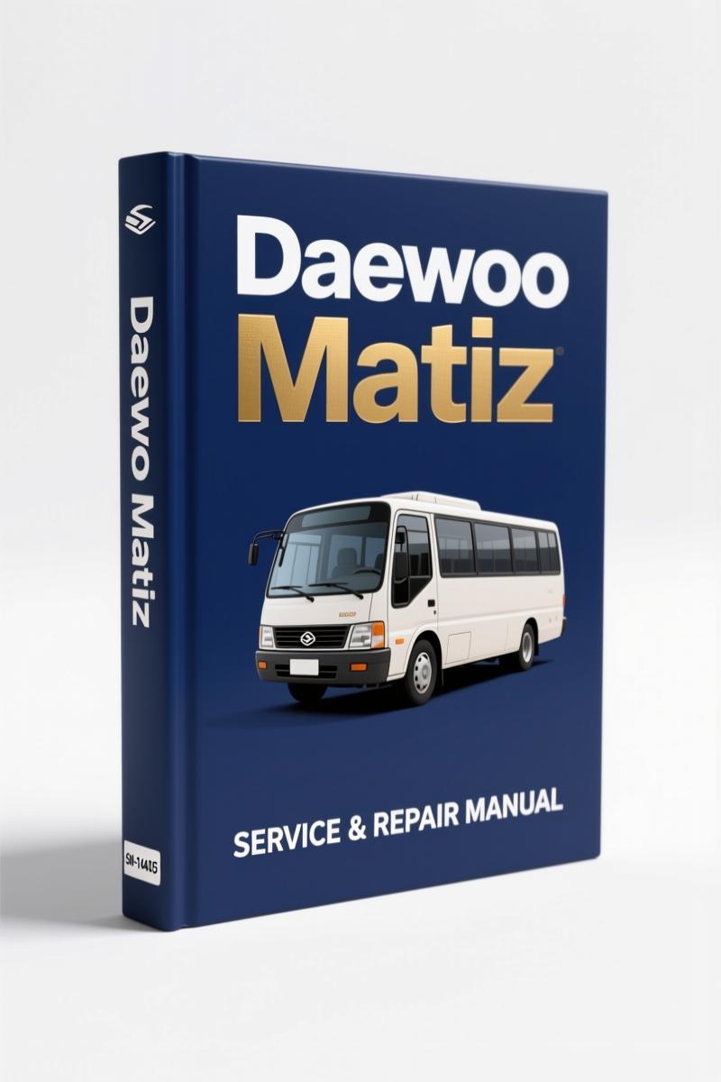 Daewoo Matiz Technical Manual cover – 65-page factory heating and ventilation system document