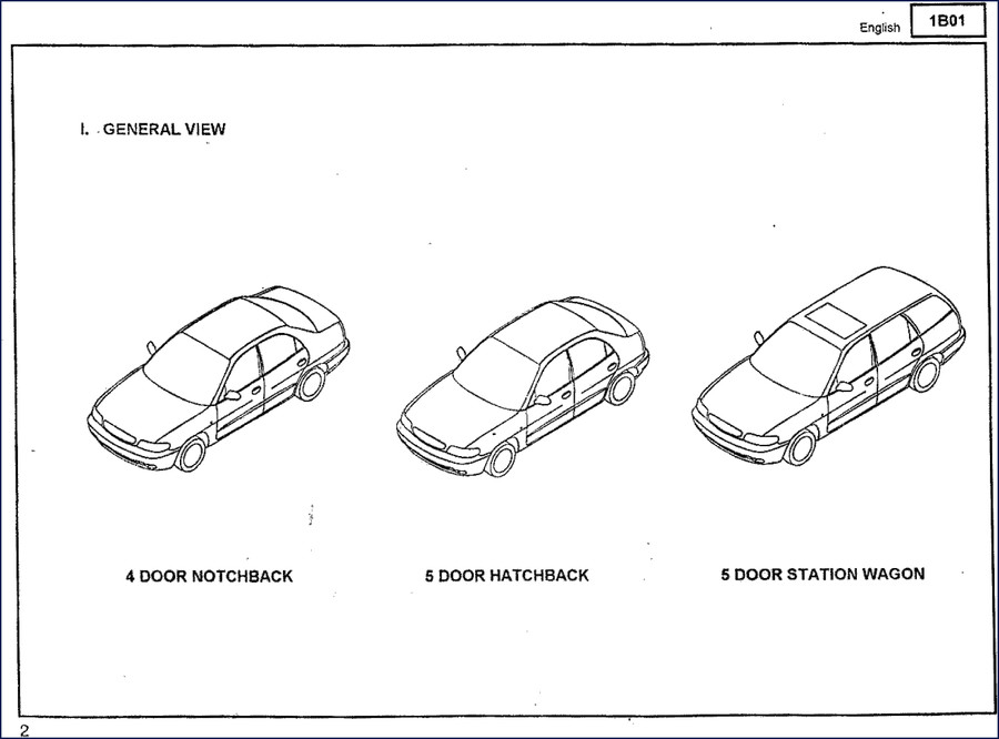 Daewoo NUBIRA Parts Catalog – OEM factory parts manual, 475 pages, covers body types 4NB, 5HB, 5WGN
