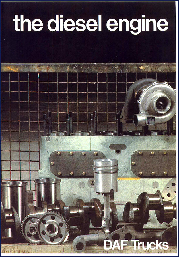 DAF truck diesel engine training manual cover – 78 pages OEM factory training document