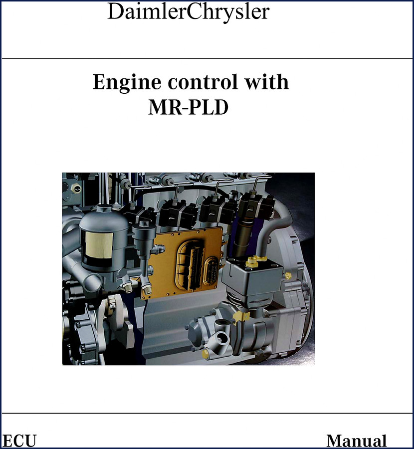 2003 Daimlerchrysler MR-PLD Technical Manual cover – original factory ECU documentation for diesel engine control