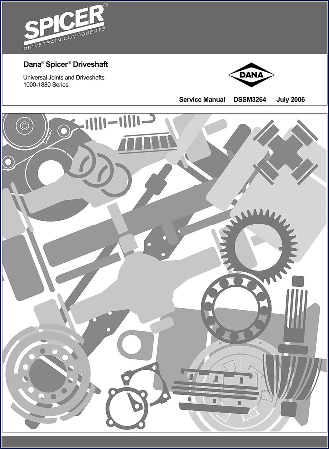 Dana Spicer 1000-1880 service manual cover 2006