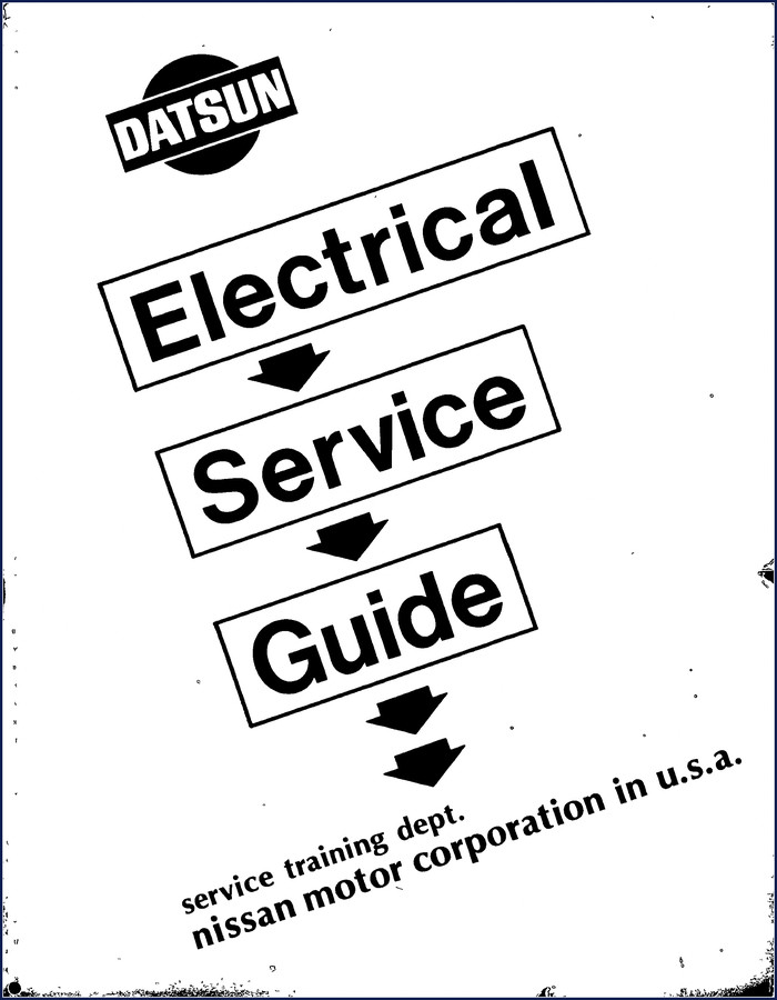 Datsun 212 222 D4000 Electrical Schematic 90-page factory service manual cover