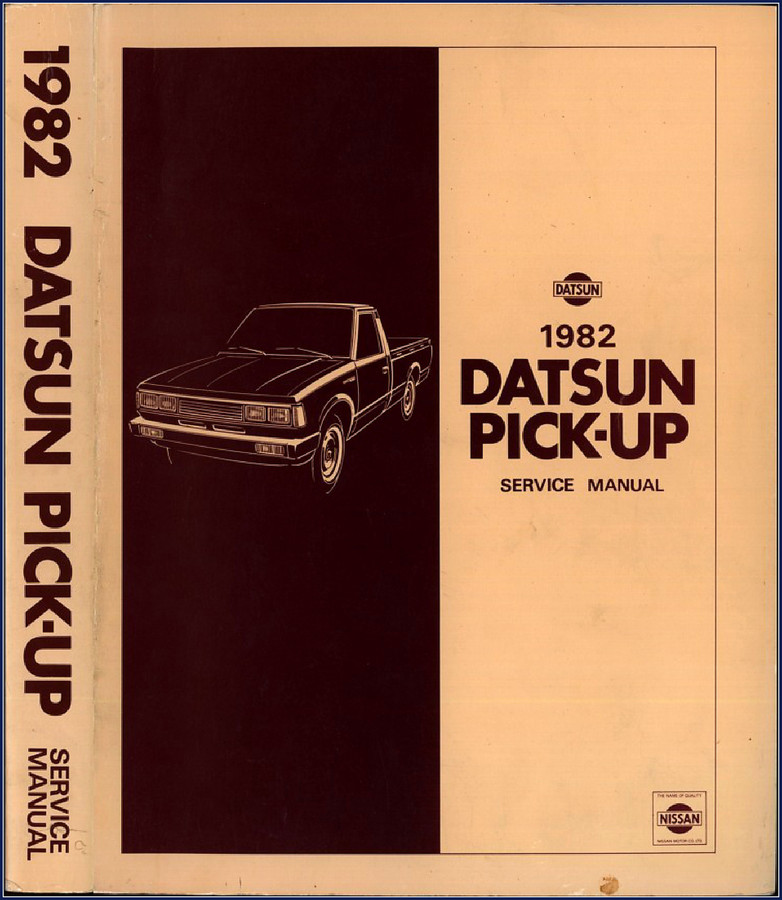 1981 Datsun 720 Service Manual cover – OEM factory repair manual for Datsun 720 pick-up