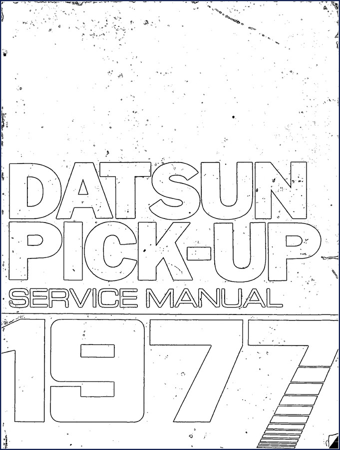 Datsun Pick-Up 1977 Service Manual – factory OEM repair guide cover page showing model 620 series