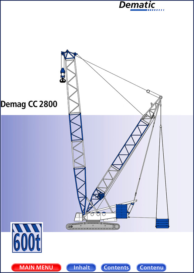 Mannesmann Dematic CC 2800 Technical Manual cover page showing crane diagram and specifications