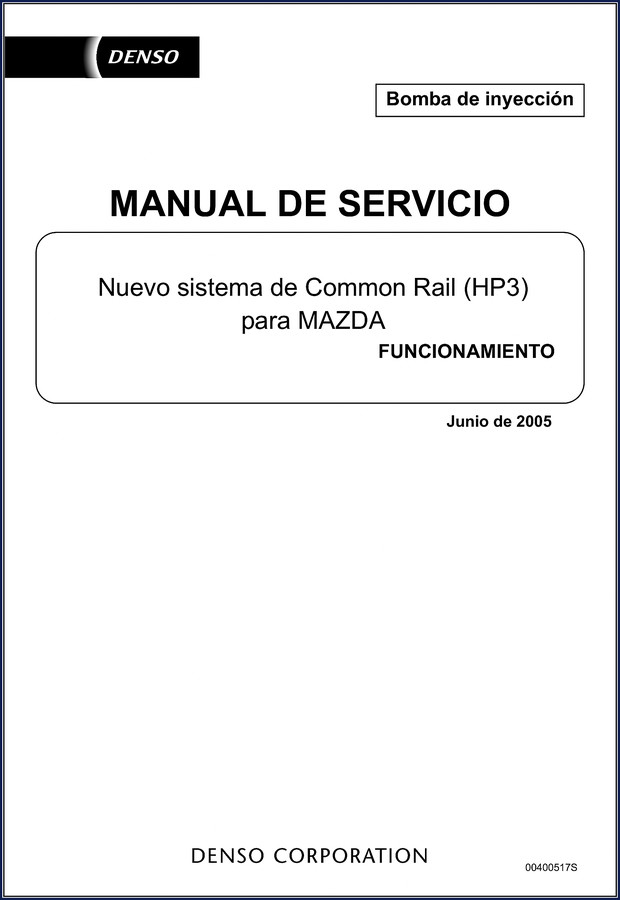 Denso MAZDA 5 MAZDA 6 2005 Service Manual cover
