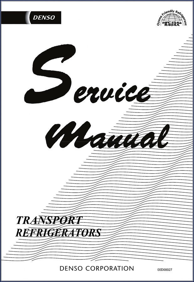 Denso SF Type Cooling Unit 2003 Service Manual cover – OEM factory transport refrigeration manual