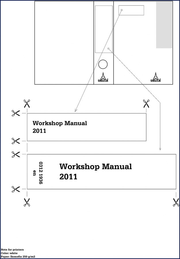 Deutz 2011 Workshop Manual – factory OEM cover, 551 pages, 2004 edition