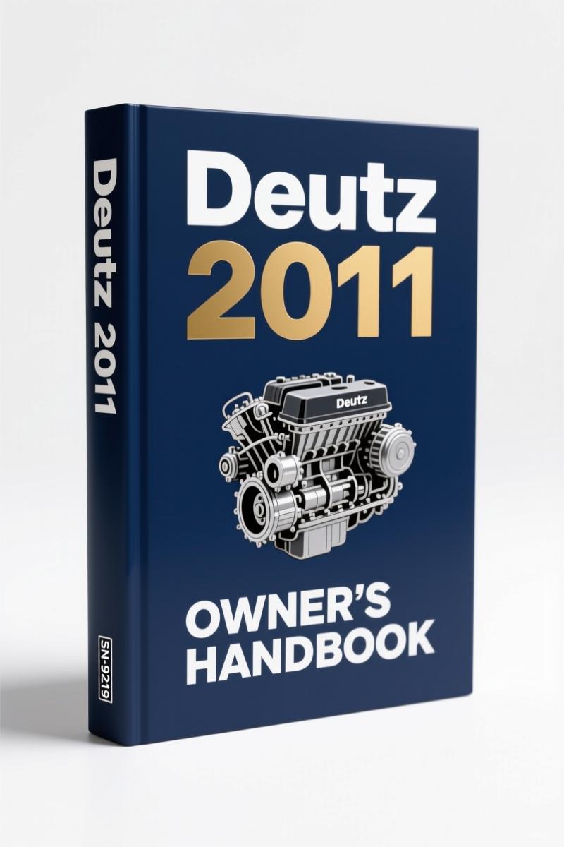 Deutz 2011 Spare Parts Catalogue 2011 cover showing engine cutaway