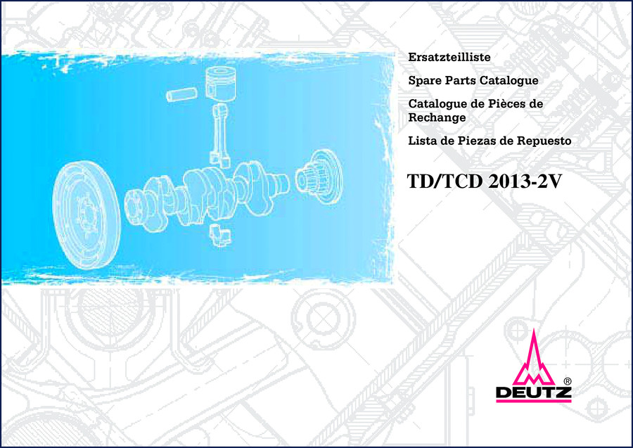 Deutz TD 2013, TCD 2013 2004 Parts Catalog cover image